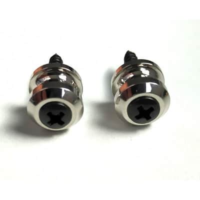 2 Nickel Replacement Strap Lock Boutons Schaller style image 5