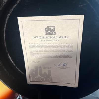 ~RARE!~ DW Collector's Neil Peart Time Machine 6.5x14" ICON Snare Drum w/ Deluxe Case #239 image 7