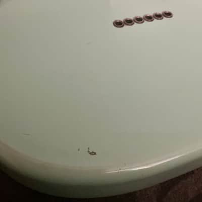 Fender Tom Delonge Strat (Modded with Texas Specials 2010’s - Surf Green image 6