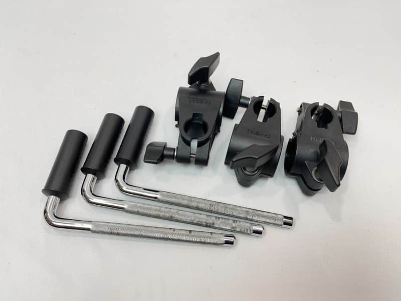 Roland MDH-6U V-Drum 1.5 inch Rack Clamp + L Arm - Pad Tom Snare Mount 7U THREE PACK image 1