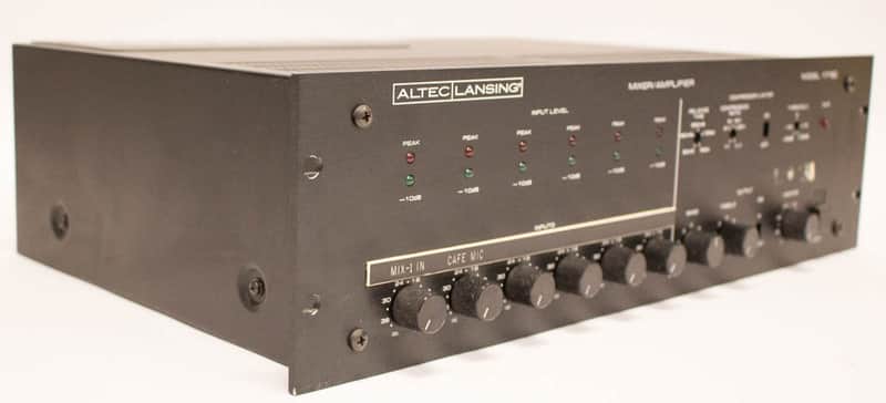 Altec Lansing 1715C Six Channel Mixer / Power Amplifier 8Ω Stereo