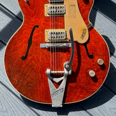Gretsch 6122 Country Gent 1960 - very early production beautiful Flamey Maple & the coolest factory F-Hole Inserts. image 1