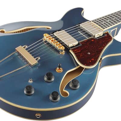 Ibanez AMH90PBM Artcore Expressionist Semi-Hollow Guitar, Prussian Blue Metallic image 14