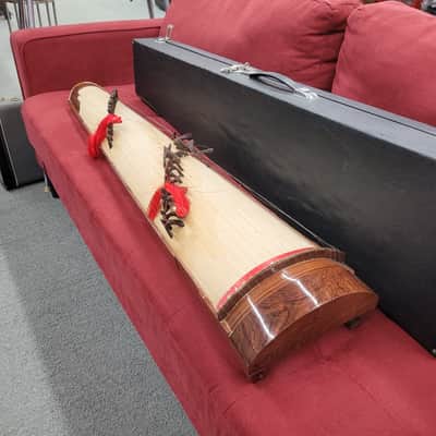 Vietnamese zither đàn tranh with Case - Wooden image 5