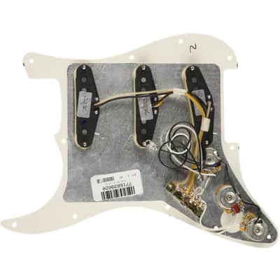 Fender Pre-Wired Strat Pickguard, Texas Special SSS Parchment - Single Coil Pickup for Guitars image 2