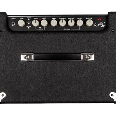 Fender Rumble 40 V3 40-Watt 1x10" Bass Combo Amp - Black/Silver image 6