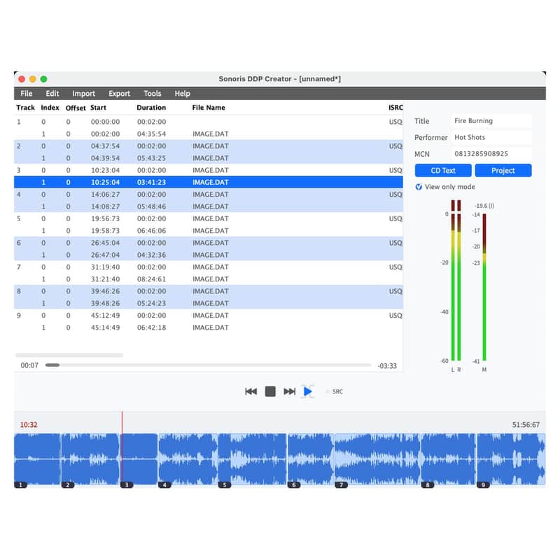 Sonoris DDP Creator Standard CD Mastering and DDP Authoring (Card)
