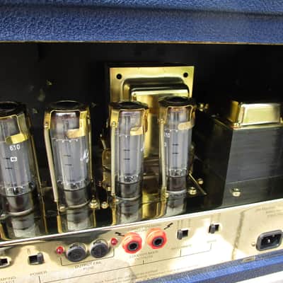 Marshall 1962-1992 30th 6100LE Anniversary BLUE 100 watt FULL Stack near Mint w/ original shipping image 15
