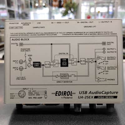 Roland Edirol USB Audio Capture UA-25EX Anondized Interface -Silver image 4
