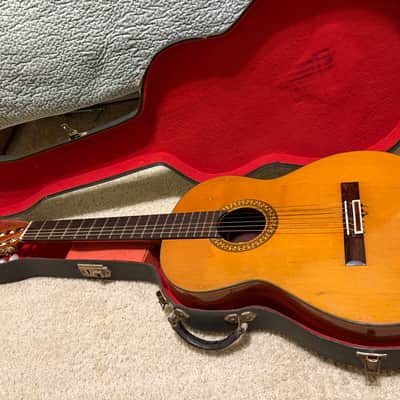 1980s Dauphin DH80 Classical Guitar Japan Vintage Nylon String w/ Hard Case image 12