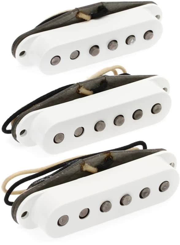 Fender Custom '69 Stratocaster Pickup Set - White image 1