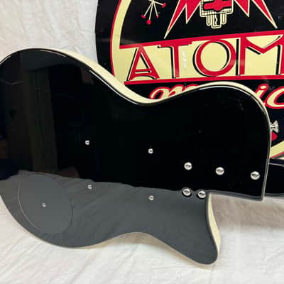 Danelectro Left-Handed Lefty '56 Singlecut Baritone Guitar - Black image 9