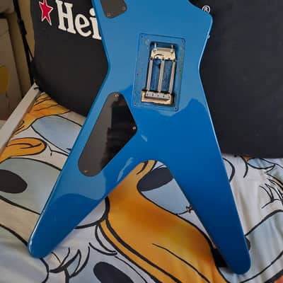Dean Dimebag Dean from Hell CFH lightning bolt graphic + original hardshell case image 9