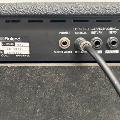 Roland GC-405 Tube Logic 2-Channel Mini Stack (Combo + Extension Cabinet) 1996 - 2000 - Black image 7