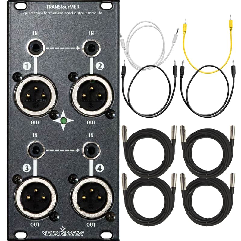 Vermona TRANSfourMER Quad Transformer-Isolated Output Eurorack Module CABLE KIT image 1