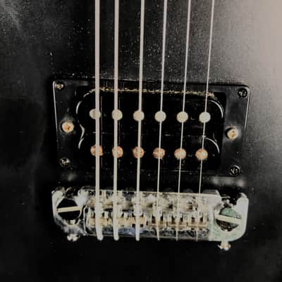Fernandes Vertigo.  Flat Black.  One humbucker.  Tuned to Drop A.  IT CHUGS! image 3