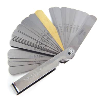 Musical Instruments Luthier Setup Tool Feeler Gauges, Steel, 32 Blades .035" to .0015"