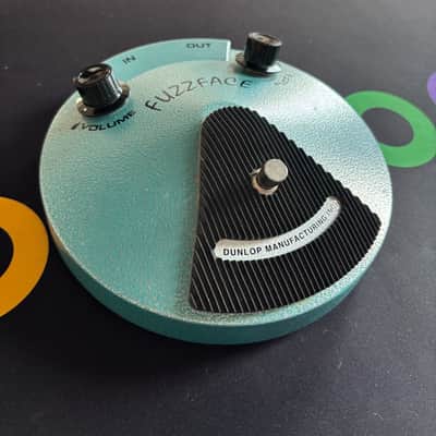 Dunlop Fuzzface JH-F1 2006-Present - Turquoise Hammertone image 2