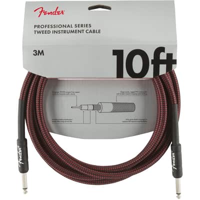 Fender  Cavo jack per strumenti 7,5 metri rosso image 1