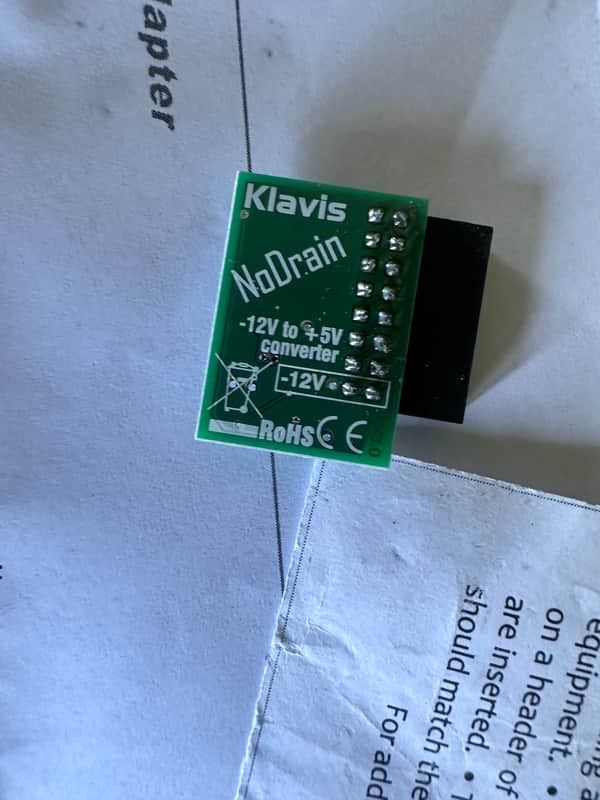 LNIB Klavis NO DRAIN +5v Converter for Eurorack Power Supplies with no +5v rail like endorphin.es , tiptop, Erica, etc NoDrain image 1