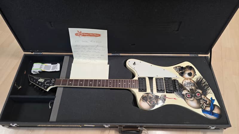 ESP The Phoenix Firebird Custom Shop EX IRON MAIDEN ARTIST OWNED TOUR GUITAR Jackson lawsuit headstock! Gibson body! Floyd Rose! image 1