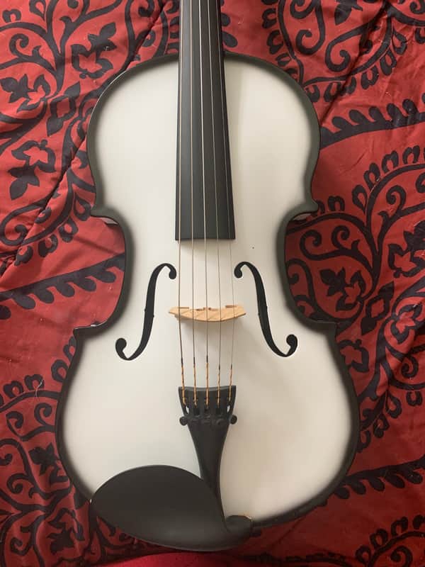 Glasser Carbon Composite Acoustic 5-string Viola - White image 1