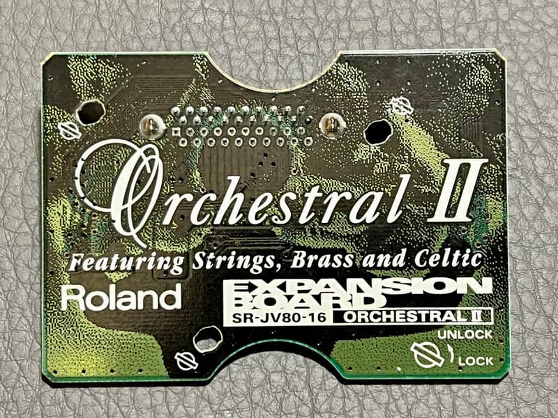 Roland SR-JV80-02 Orchestral Expansion Board 1990s - Green image 1