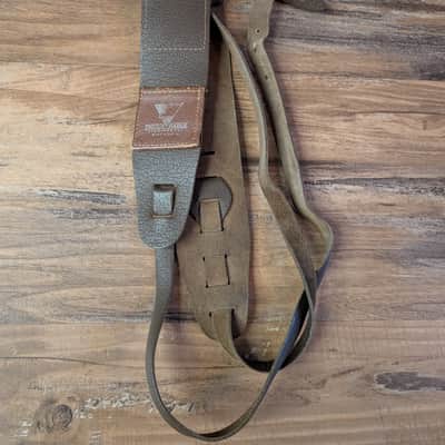 Silver Eagle Pick Pocket 2.5" Guitar Strap Brown Comfortable & Worn image 1