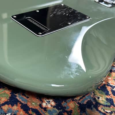 Fender American Professional Stratocaster Maple Fretboard 2016 Antique Olive image 12