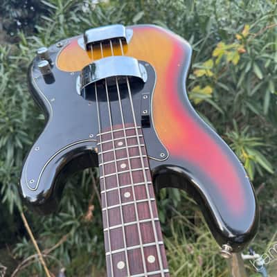 1977 Fender Precision Bass - Sunburst with Rosewood Fretboard - OHSC image 8