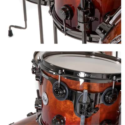 DW Collector‘s Exotic Quilted Sapeli SSC Standard Drum Kit 2021 image 19