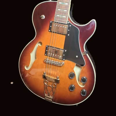 IVY-IJZ-300 Semi Hollow Jazz Guitar-Sunburst- Fully Set up image 1