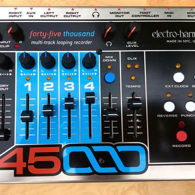 Electro-Harmonix 45000 Stereo Multi-Track Looper with Foot Controller 2013 - Present - Silver / Black image 1