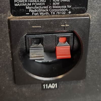 RCA RCA STS-520 vintage 2-way passive bookshelf speakers 90s  - Black image 7