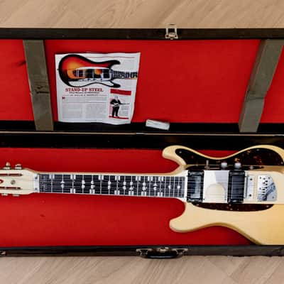 1967 Mosrite Melobar Walt Smith Electric Lap Steel Guitar White, 100% Original w/ Case image 24