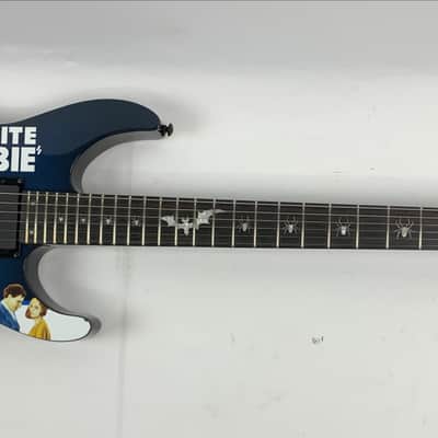 ESP LTD KH-WZ Kirk Hammett White Zombie Black Electric Guitar + Tombstone Case B-Stock - Korea image 13