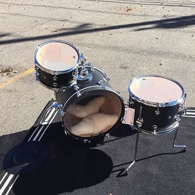DW Design Series Satin Black Maple Shell Mini Pro 4-Pc Shell Kit w/ 16"Bass Drum (2025) image 3