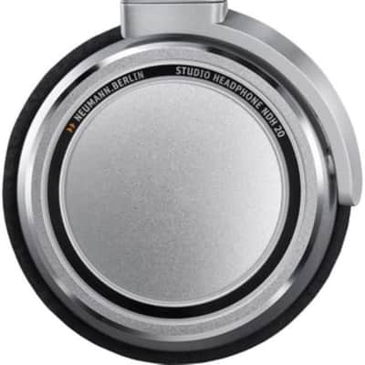 Neumann NDH 20 Closed Back Monitoring Professional Studio Headphones Gaming, Mixing, Mastering, Video or Audio Production, 3M straight cable w 1’8” stereo connector and 1/4” adaptor, Nickle, Large image 3