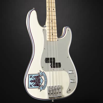 Fender AS Steve Harris P-Bass MN OWH Olympic White - 4-String Electric Bass image 6