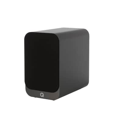 Q Acoustics 3020i Bookshelf Speaker Pair (GraphiteGrey) + QED Reference XT40 Speaker Cables (2M) image 5