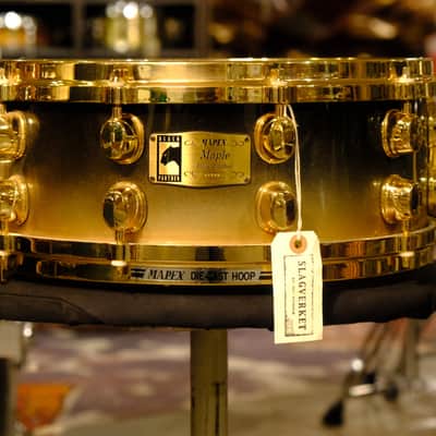 Mapex 14x5.5 Black Panther late 1990s early 2000s - black to gold fade image 4