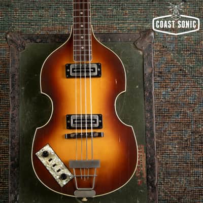 1976 Hofner 500/1 Violin Bass Left Handed Made in Germany Beatle Bass image 5
