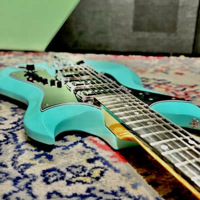 2015 Hagstrom RetroScape Series H-III - Limited Edition 50th Anniversary - Aged Sky Blue w/ Case image 16