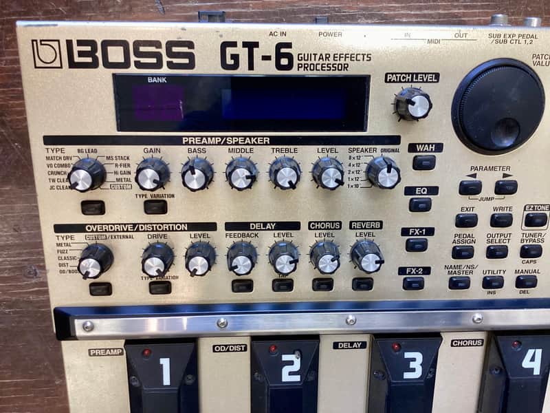 Boss GT-6 Multi-Effect Unit 2001 - 2005 - Gold image 1