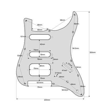 Golpeador Pickguard Fender Fat Strat 1HB/2SC Tortoise Shell image 2