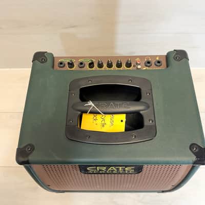 Crate CA15 Acoustic Amplifier 15W Dual Channel with Reverb late ’90s / early 2000s - Green Tolex image 3