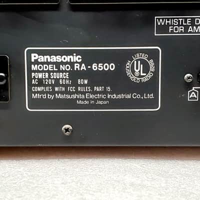 Vintage Panasonic RA-6500 AM/FM Stereo Receiver  with Tape Deck image 9