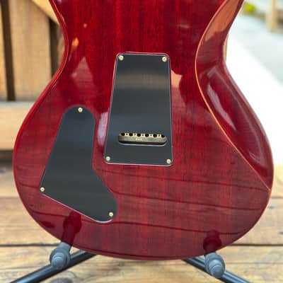 PRS Private Stock Simon McBride Single Cut Trem-Semi Hollow w F Hole 2017 - FireRed CurlyMaple image 4