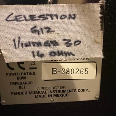 Fender Hot Rod Deluxe 112 Enclosure This cabinet has a custom Celestion Vintage 30 60W 12" Guitar Speaker (16 ohms) Studio use only. image 3