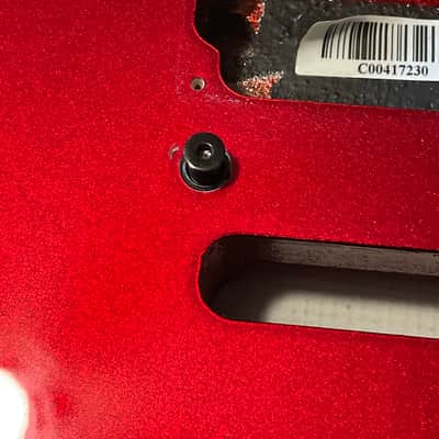 2008 Charvel USA San Dimas 2H Metallic Red Telecaster Style Guitar Body Floyd Ready image 5